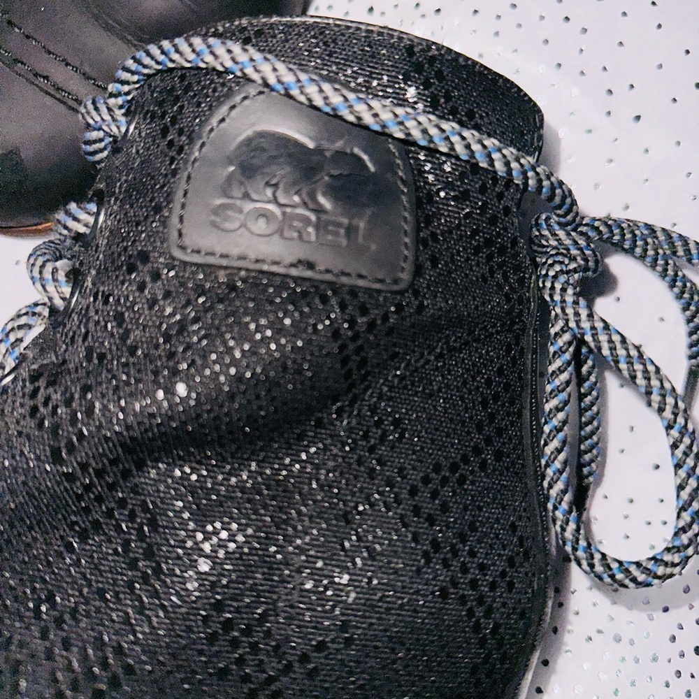Sorel Lexi Wedge Sz9 Black Wedge Ankle Boots - Picture 7 of 7